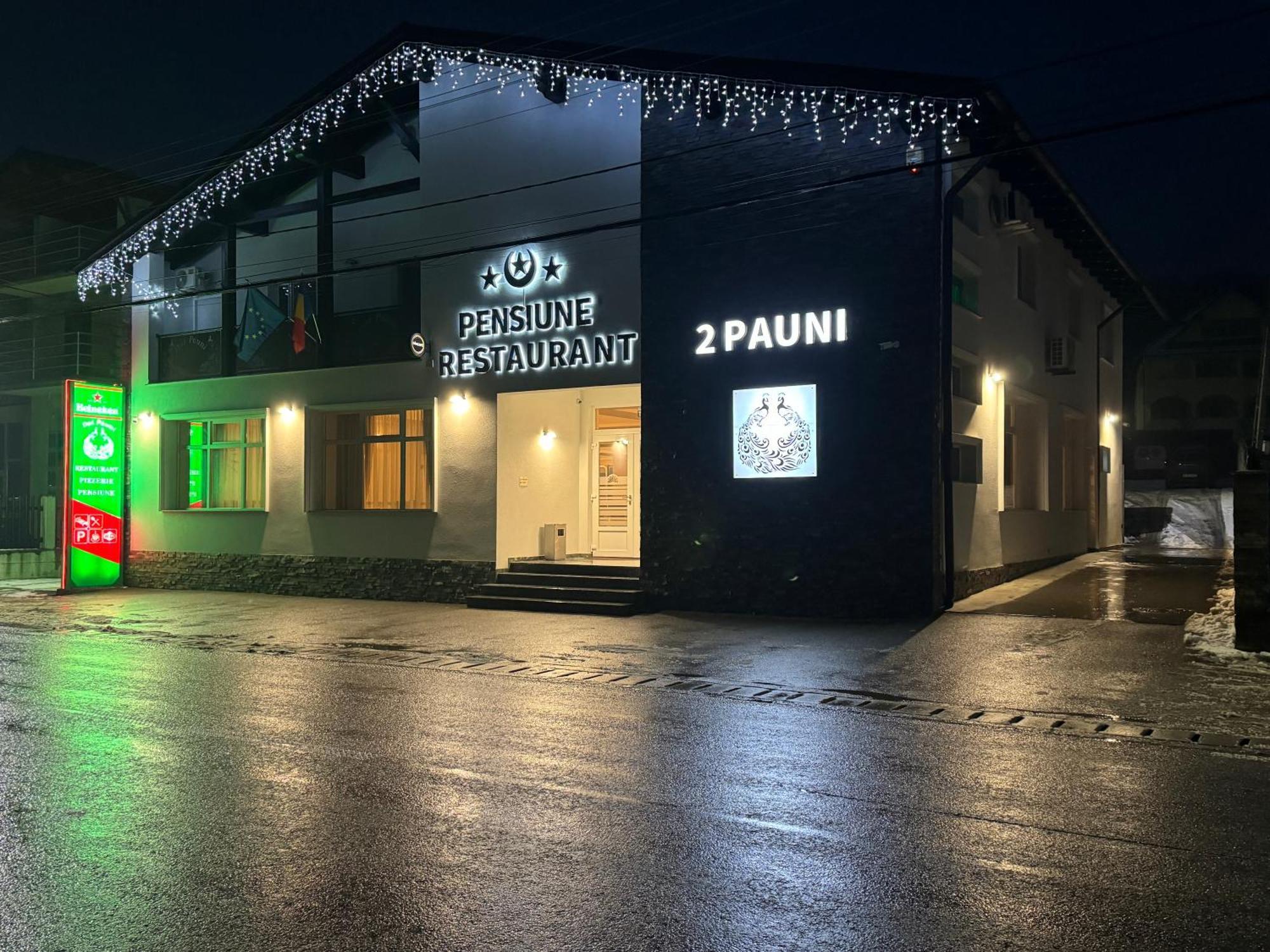 Pensiune Restaurant Pizzerie 2 Pauni Borsa  Exterior photo